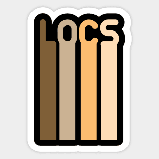 Locs Natural Hair Retro Sticker